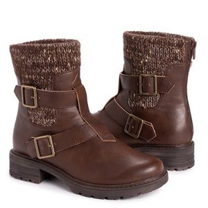 Muk Luks Ankle Boots Logger Quebec Lukees